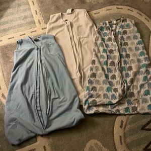 3-pack halo fleece zip sleep sack size L